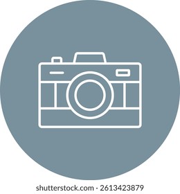 Camera vector icon. Can be used for printing, mobile and web applications.
