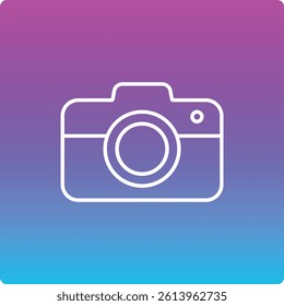 Camera vector icon. Can be used for printing, mobile and web applications.