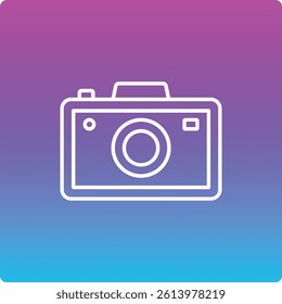 Camera vector icon. Can be used for printing, mobile and web applications.