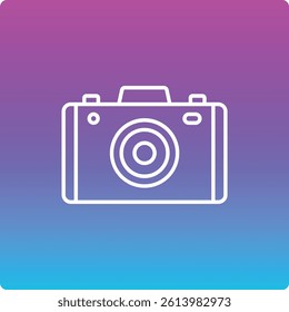 Camera vector icon. Can be used for printing, mobile and web applications.