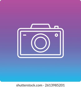 Camera vector icon. Can be used for printing, mobile and web applications.