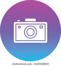 Ícone de vetor de câmera. Pode ser usado para impressão, aplicativos móveis e da Web.
