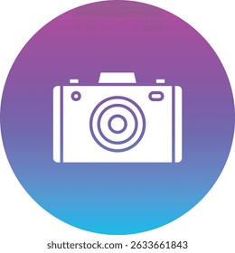 Camera vector icon. Can be used for printing, mobile and web applications.