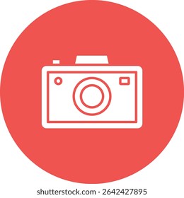 Camera vector icon. Can be used for printing, mobile and web applications.