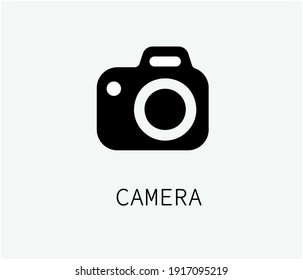 Camera vector icon. Editable stroke. Symbol in Line Art Style for Design, Presentation, Website or Apps Elements. Vector illustration. Pixel vector graphics - Vector