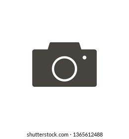 Camera vector icon. Element of interface for mobile concept and web apps illustration. Thin glyph icon for website design and development, app development. Vector icon