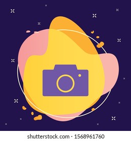 Camera vector icon. Element of interface for mobile concept and web apps illustration. Thin glyph icon for website design and development, app development.