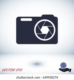 camera vector icon EPS