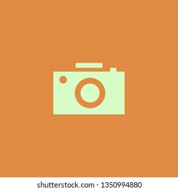 Camera vector icon. flat design