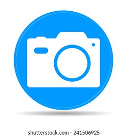 camera - vector icon. Flat vector illustrator 