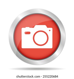 camera - vector icon. Flat vector illustrator 
