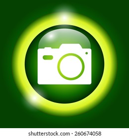 camera - vector icon. Flat vector illustrator 