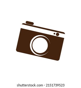 Camera vector icon for graphic design projects.