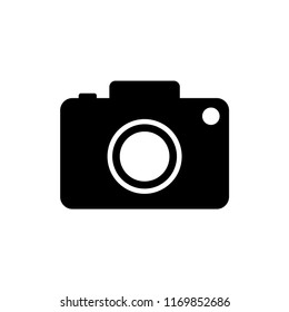 Camera vector icon. Vector illustration