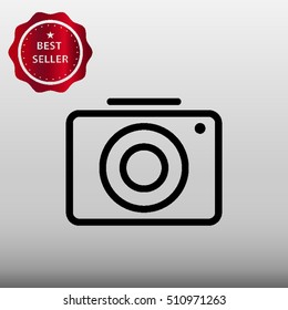 Camera Vector Icon Illustration