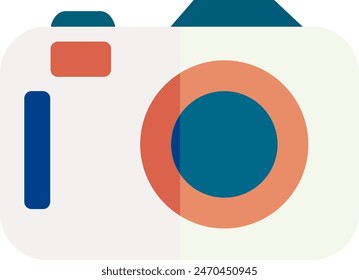 Ilustración del Vector de cámara. Ilustración colorida de una cámara en formato de Vector eps 10.