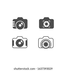 Camera vector icon illustration design template