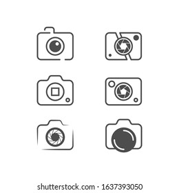 Camera vector icon illustration design template