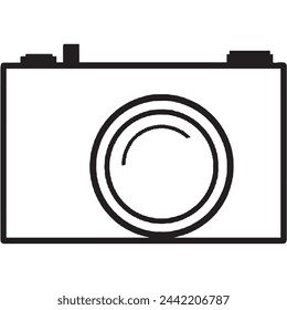 camera vector icon illustration draw hand