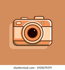 camera vector icon illustration in flat style