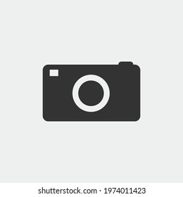Camera vector icon illustration sign 