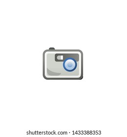 Camera Vector Icon. Isolated Camera Emoji, Emoticon, Illustration