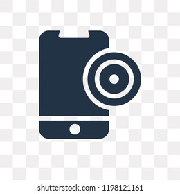 Camera vector icon isolated on transparent background, Camera transparency concept can be used web and mobile