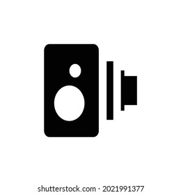 Camera vector icon, isolated on white background