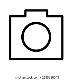 camera vector icon isolated on white background, vector illustration 