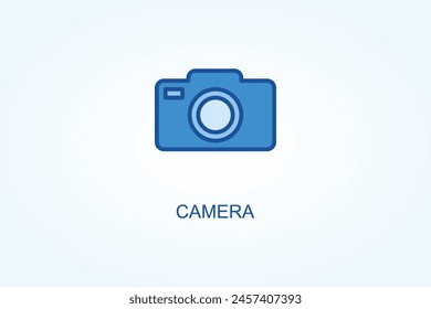 camera vector, icon or logo sign symbol illustration