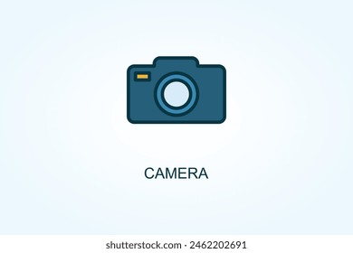 Camera Vector, Icon Or Logo Sign Symbol Illustration