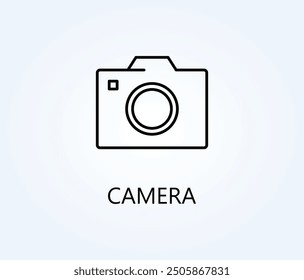 Vector De Cámara, Icono O Logo Ilustración De Símbolo De Signo