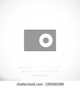 Camera  vector icon , lorem ipsum Flat design