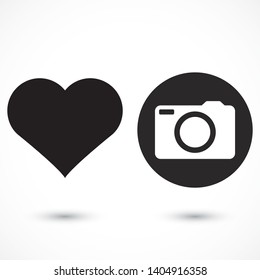 Camera Vector icon . Lorem Ipsum Illustration design