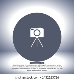 Camera Vector icon . Lorem Ipsum Illustration design