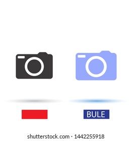 Camera Vector icon . Lorem Ipsum Illustration design