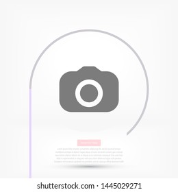 Camera Vector icon . Lorem Ipsum Illustration design
