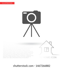 Camera Vector icon . Lorem Ipsum Illustration design