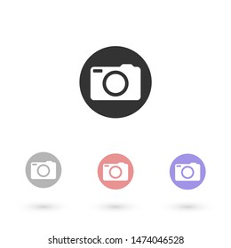 Camera Vector icon . Lorem Ipsum Illustration design