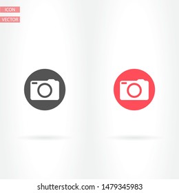 Camera Vector icon . Lorem Ipsum Illustration design