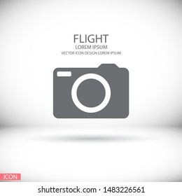 Camera Vector icon . Lorem Ipsum Illustration design