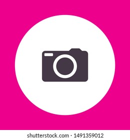Camera Vector icon . Lorem Ipsum Illustration design