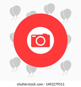 Camera Vector icon . Lorem Ipsum Illustration design