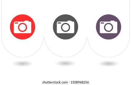 Camera Vector icon . Lorem Ipsum Illustration design