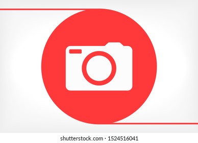 Camera Vector icon . Lorem Ipsum Illustration design