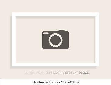 Camera Vector icon . Lorem Ipsum Illustration design