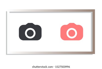 Camera Vector icon . Lorem Ipsum Illustration design