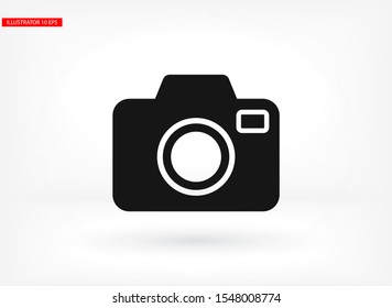 Camera vector icon , lorem ipsum Flat design
