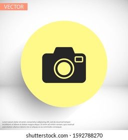 Camera  vector icon , lorem ipsum Flat design