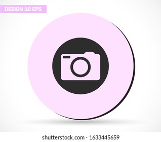 Camera Vector icon . Lorem Ipsum Illustration design
